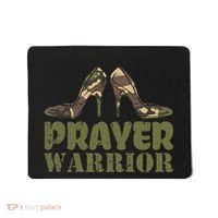 Camo Heels Prayer Warrior Faith God Jesus Mousepad thumb 0
