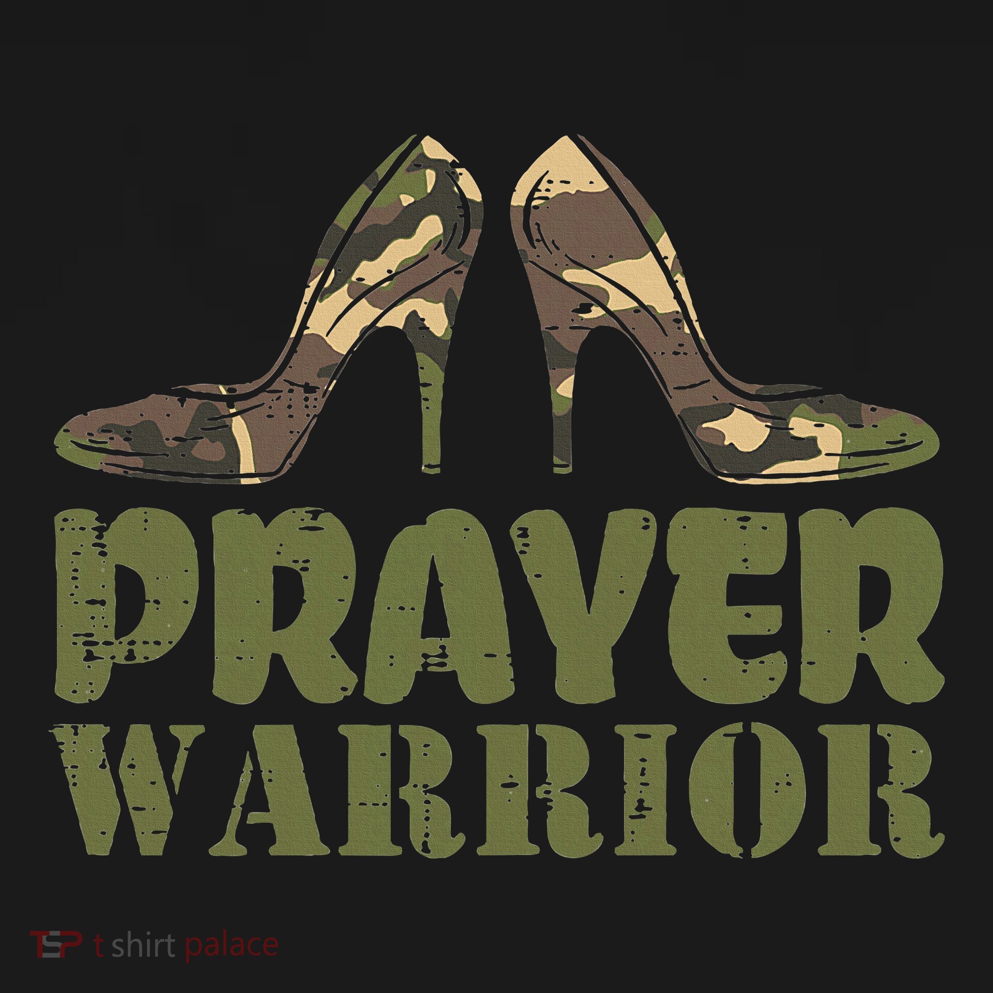 Camo Heels Prayer Warrior Faith God Jesus Mousepad