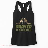 Camo Heels Prayer Warrior Faith God Jesus Women's Tank Top thumb 0
