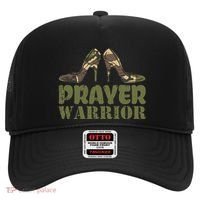 Camo Heels Prayer Warrior Faith God Jesus Hat thumb 0