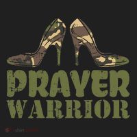 Camo Heels Prayer Warrior Faith God Jesus Hat thumb 2