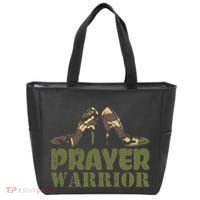 Camo Heels Prayer Warrior Faith God Jesus Tote Bag thumb 0