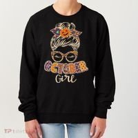 Cute Halloween Patterns October Girl Women's Sweatshirt thumb 0