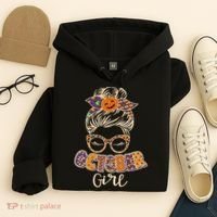 Cute Halloween Patterns October Girl Hoodie thumb 4