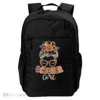 Cute Halloween Patterns October Girl Backpack thumb 0