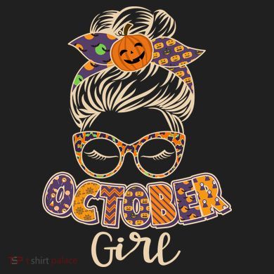 Cute Halloween Patterns October Girl Women's Dry Zone Grid Polo
