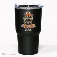 Cute Halloween Patterns October Girl Tumbler thumb 0
