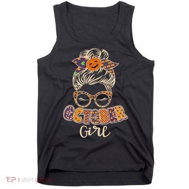 Cute Halloween Patterns October Girl Tank Top