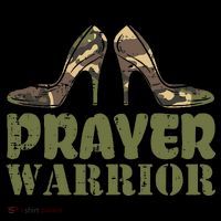 Camo Heels Prayer Warrior Faith God Jesus Christian Stripe Pom Pom Beanie thumb 2