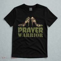 Camo Heels Prayer Warrior Faith God Jesus Christian T-Shirt thumb 5