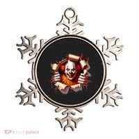 Creepy Halloween Peeking Through Clown Ornament thumb 0