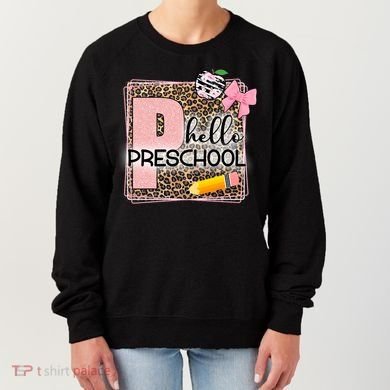 Cute Hello Pre School Teachers Students Women's Sweatshirt