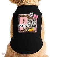 Cute Hello Pre School Teachers Students Doggie Tank thumb 0