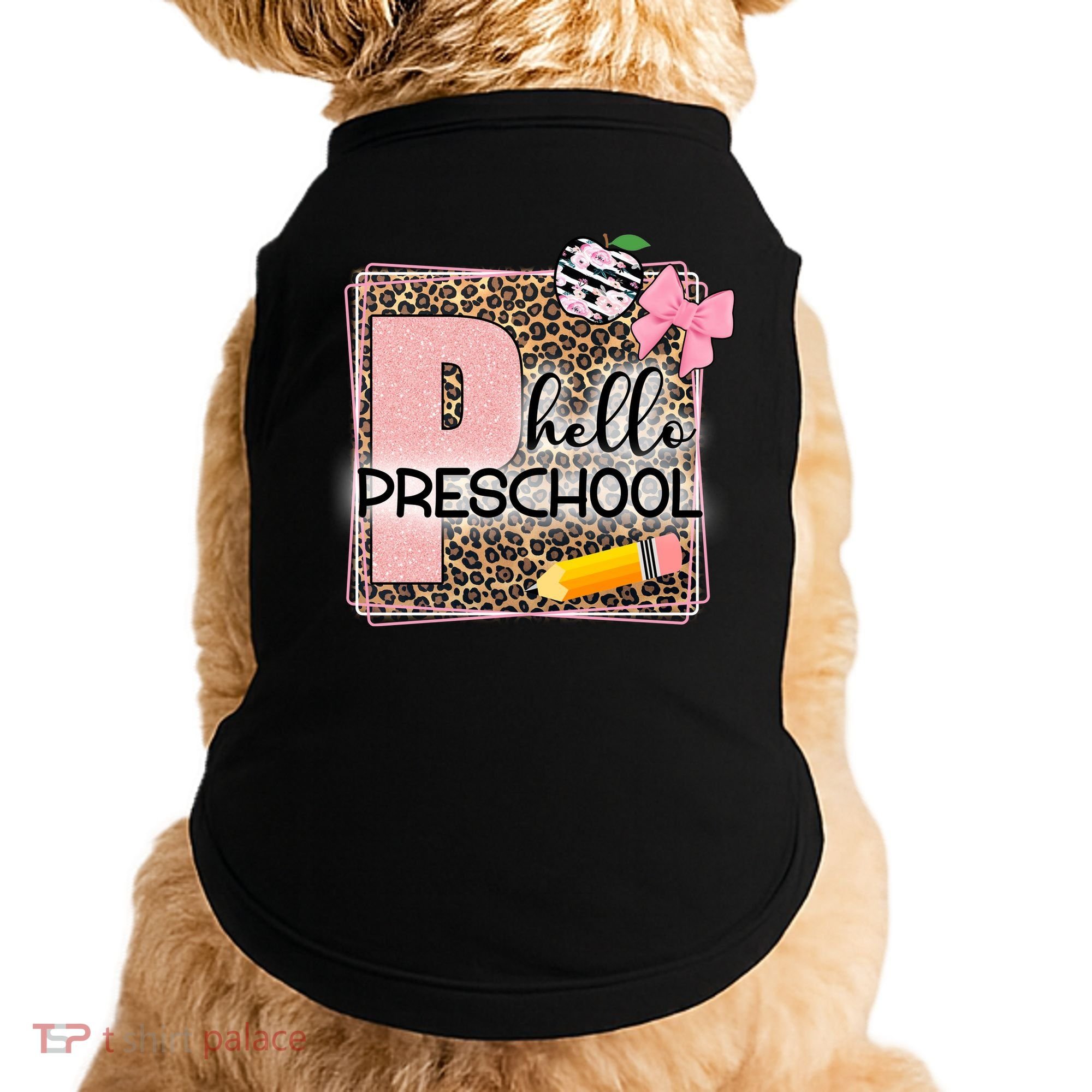 Cute Hello Pre School Teachers Students Doggie Tank