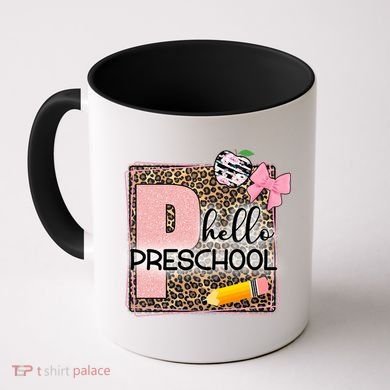 Cute Hello Pre School Teachers Students Coffee Mug