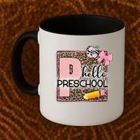 Cute Hello Pre School Teachers Students Coffee Mug thumb 2