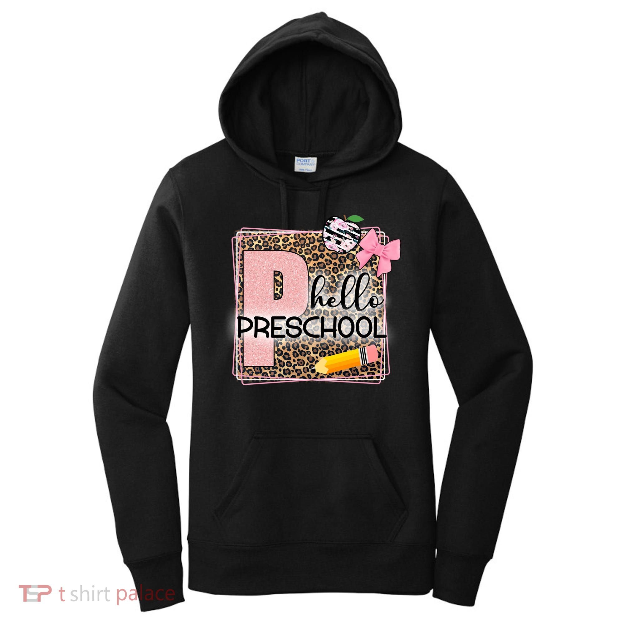 Cute Hello Pre School Teachers Students Women's Hoodie