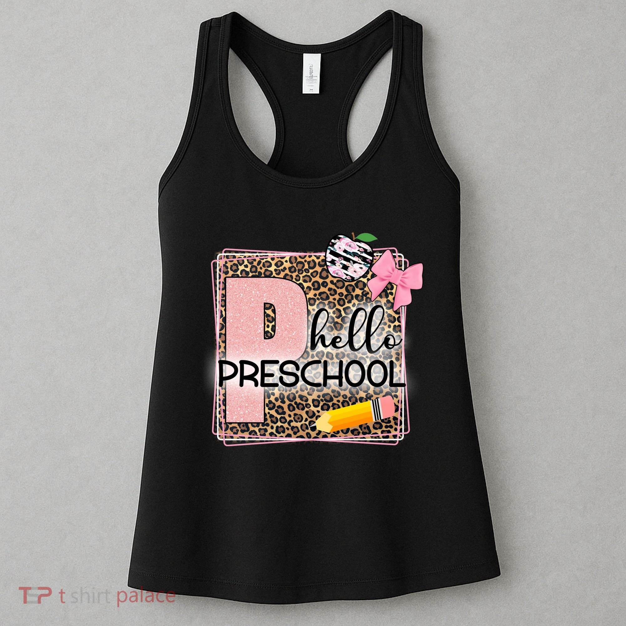 Cute Hello Pre School Teachers Students Women's Tank Top