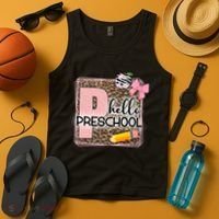 Cute Hello Pre School Teachers Students Tank Top thumb 4
