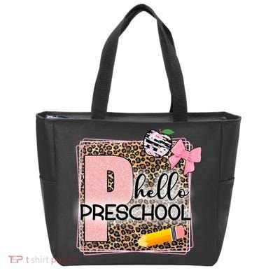 Cute Hello Pre School Teachers Students Tote Bag