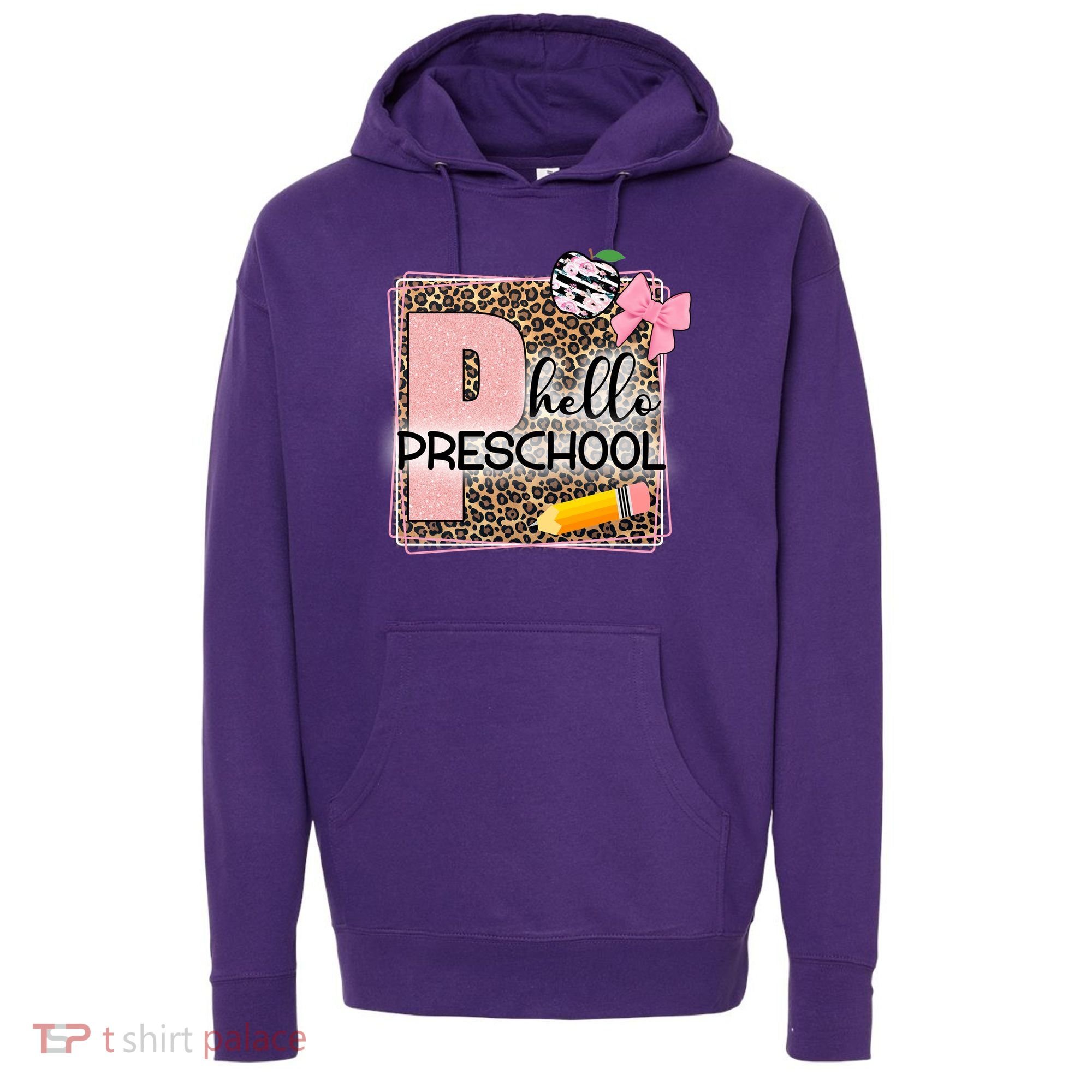 Cute Hello Pre School Teachers Students Hoodie