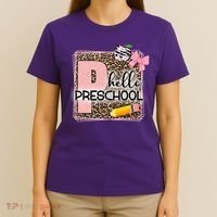 Cute Hello Pre School Teachers Students T-Shirt thumb 4
