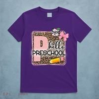 Cute Hello Pre School Teachers Students T-Shirt thumb 5