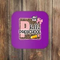 Cute Hello Pre School Teachers Students Coaster thumb 0