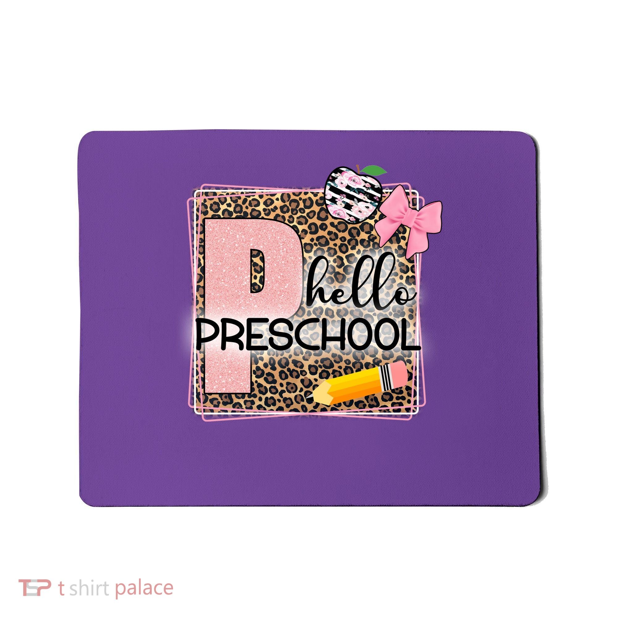 Cute Hello Pre School Teachers Students Mousepad
