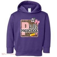 Cute Hello Pre School Teachers Students Toddler Hoodie thumb 0