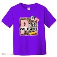 Cute Hello Pre School Teachers Students Toddler T-Shirt thumb 0