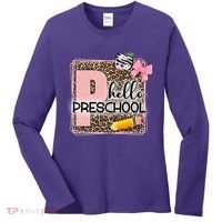 Cute Hello Pre School Teachers Students Women's Long Sleeve Shirt thumb 0