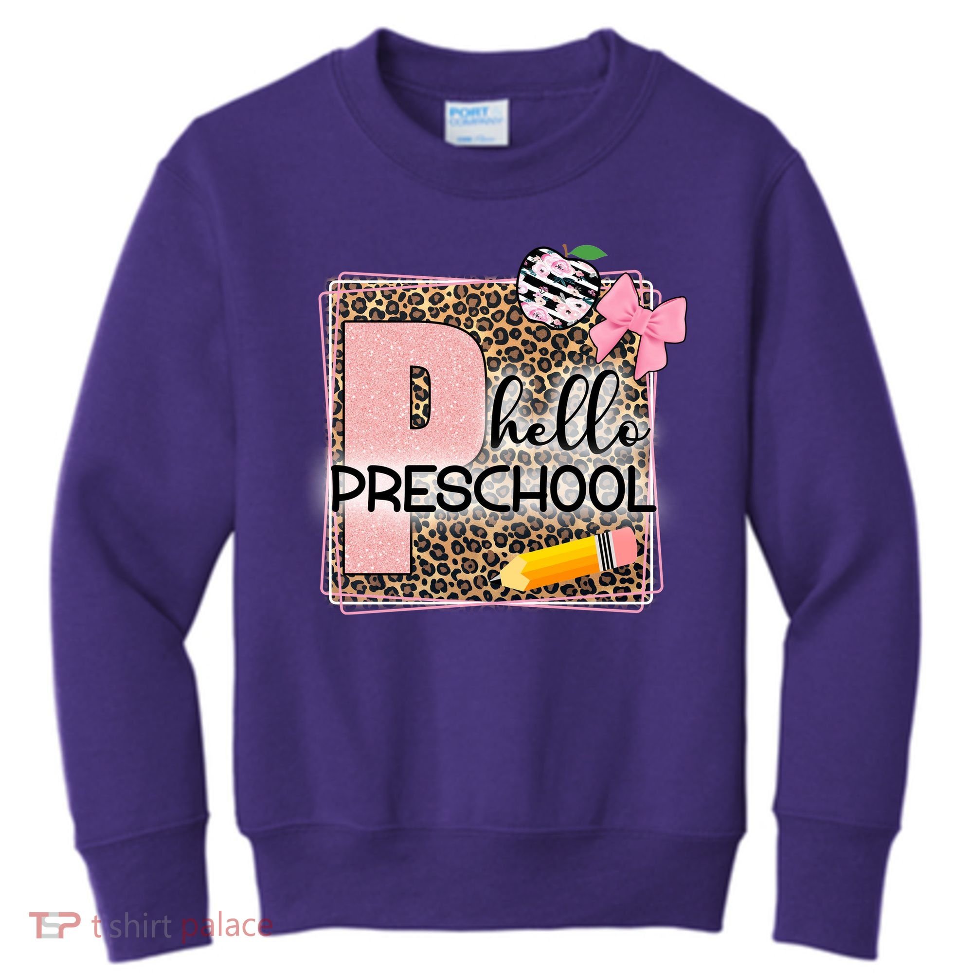 Cute Hello Pre School Teachers Students Kids Sweatshirt
