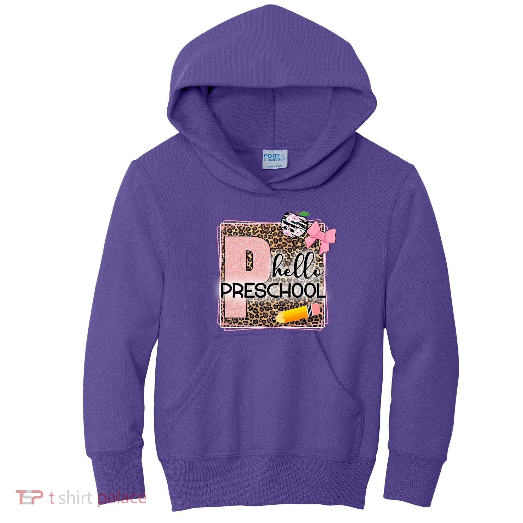Cute Hello Pre School Teachers Students Kids Hoodie