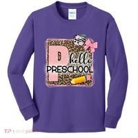 Cute Hello Pre School Teachers Students Kids Long Sleeve Shirt thumb 0