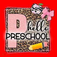 Cute Hello Pre School Teachers Students Santa Hat thumb 1