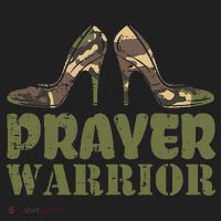 Camo Heels Prayer Warrior Faith God Jesus Christian Women's Sweatshirt thumb 2