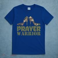 Camo Heels Prayer Warrior Faith God Jesus Christian Cute Gift T-Shirt thumb 5
