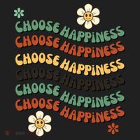 Choose Happiness Retro Sunflower Women's Sweatshirt thumb 2