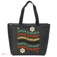 Choose Happiness Retro Sunflower Tote Bag thumb 0