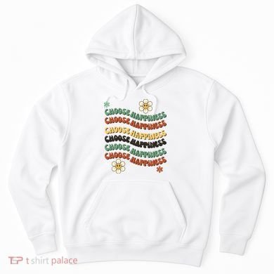 Choose Happiness Retro Sunflower Hoodie