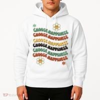 Choose Happiness Retro Sunflower Hoodie thumb 2
