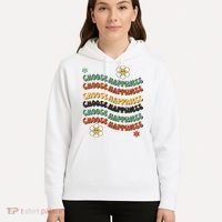 Choose Happiness Retro Sunflower Hoodie thumb 5