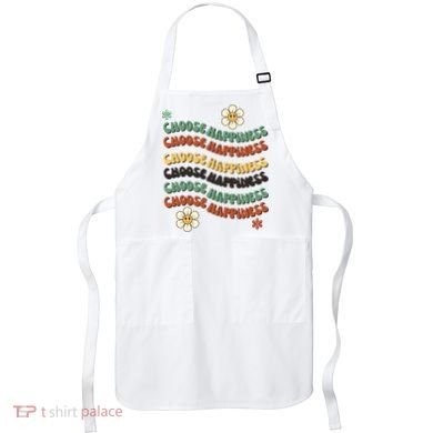 Choose Happiness Retro Sunflower Apron