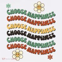 Choose Happiness Retro Sunflower Mousepad thumb 1