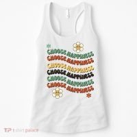 Choose Happiness Retro Sunflower Women's Tank Top thumb 0