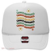 Choose Happiness Retro Sunflower Hat thumb 0