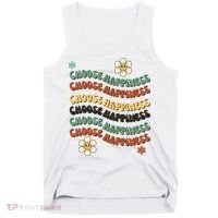 Choose Happiness Retro Sunflower Tank Top thumb 0
