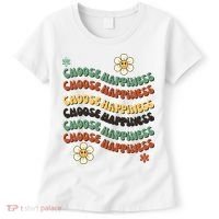 Choose Happiness Retro Sunflower Women's T-Shirt thumb 0