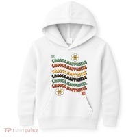 Choose Happiness Retro Sunflower Kids Hoodie thumb 0